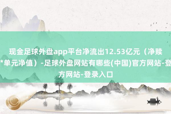 现金足球外盘app平台净流出12.53亿元（净赎回份额*单元净值）-足球外盘网站有哪些(中国)官方网站-登录入口